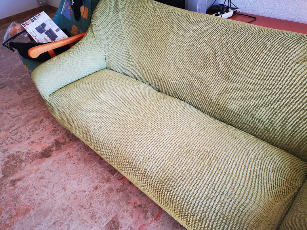 funda sofá 3 plazas color verde