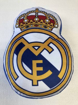 Cojín fútbol Real Madrid Producto con licencia oficial del Real Madrid Medida 25 x 35 cm Mejor calidad a bajo precio