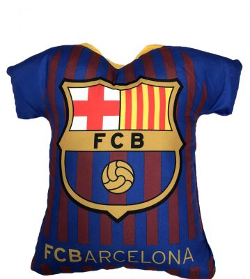 Cojín Camiseta FC Barcelona Producto con licencia oficial del FC Barcelona Medida 42 x 45 x 10 cm Mejor calidad a bajo precio
