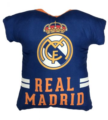Cojín Camiseta REAL MADRID Producto con licencia oficial del REAL MADRID Medida 42 x 45 x 10 cm Mejor calidad a bajo precio